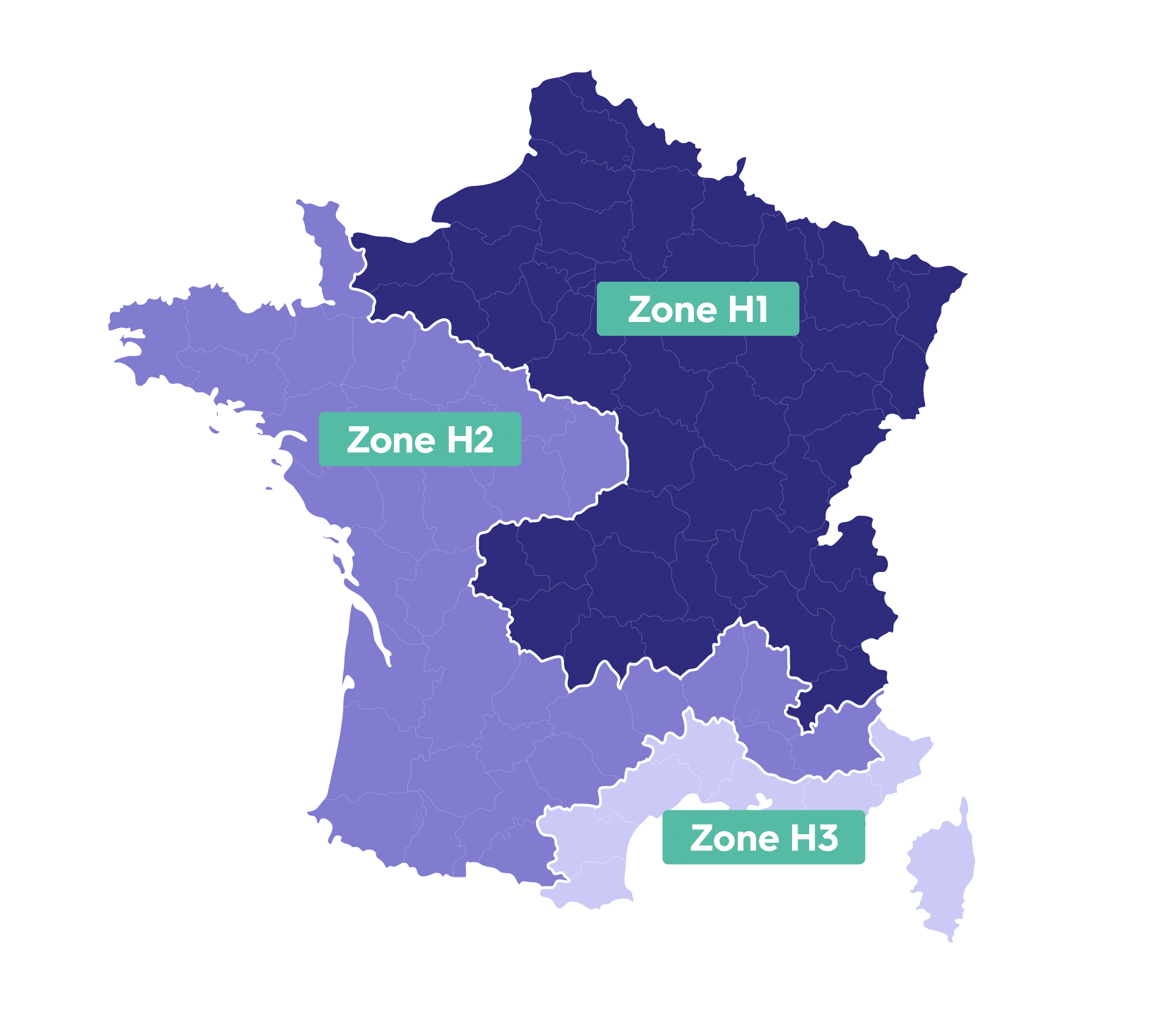 carte France zones climatiques